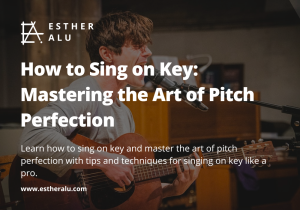 how to sing on key